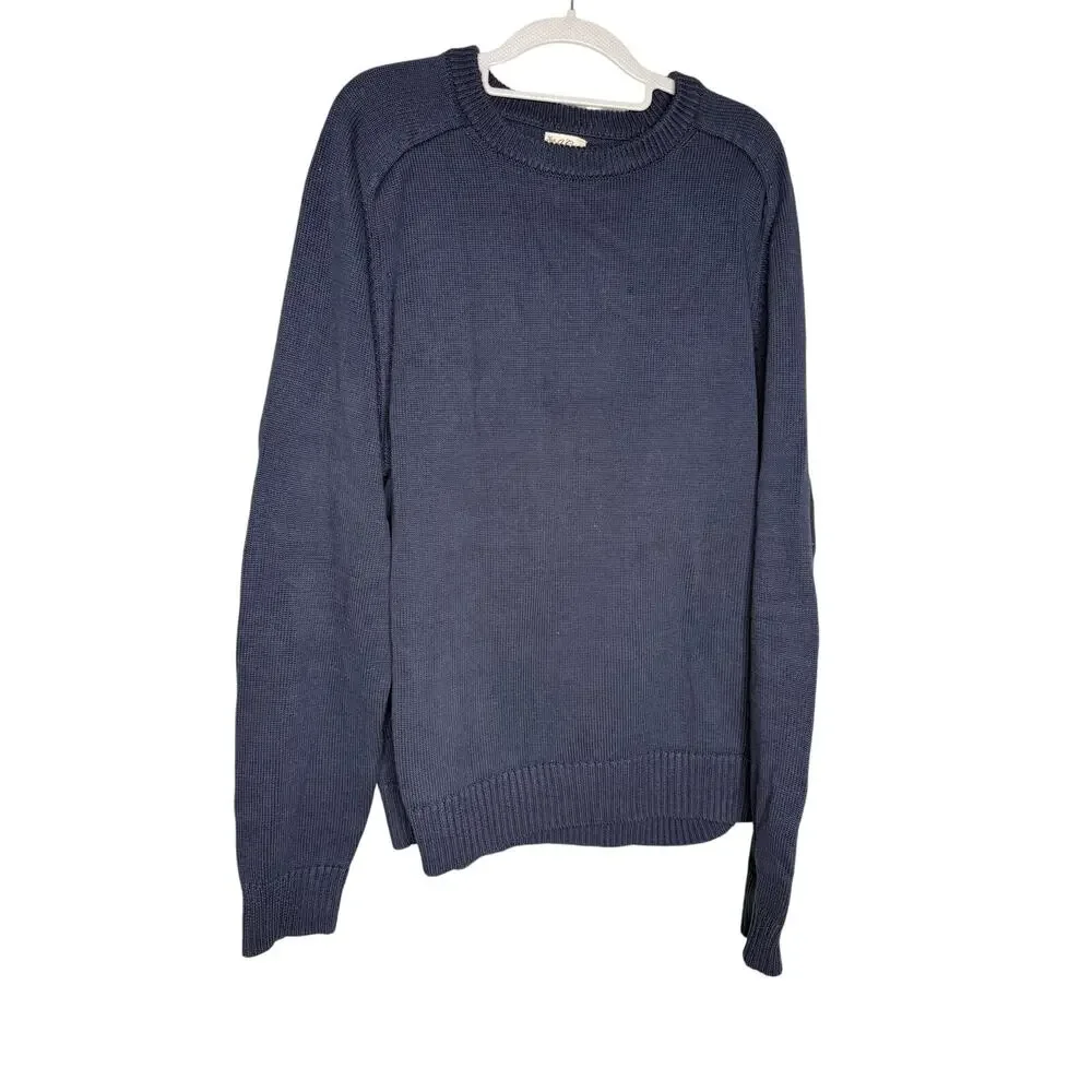 J.crew knit navy blue crewneck pullover‎ sweater